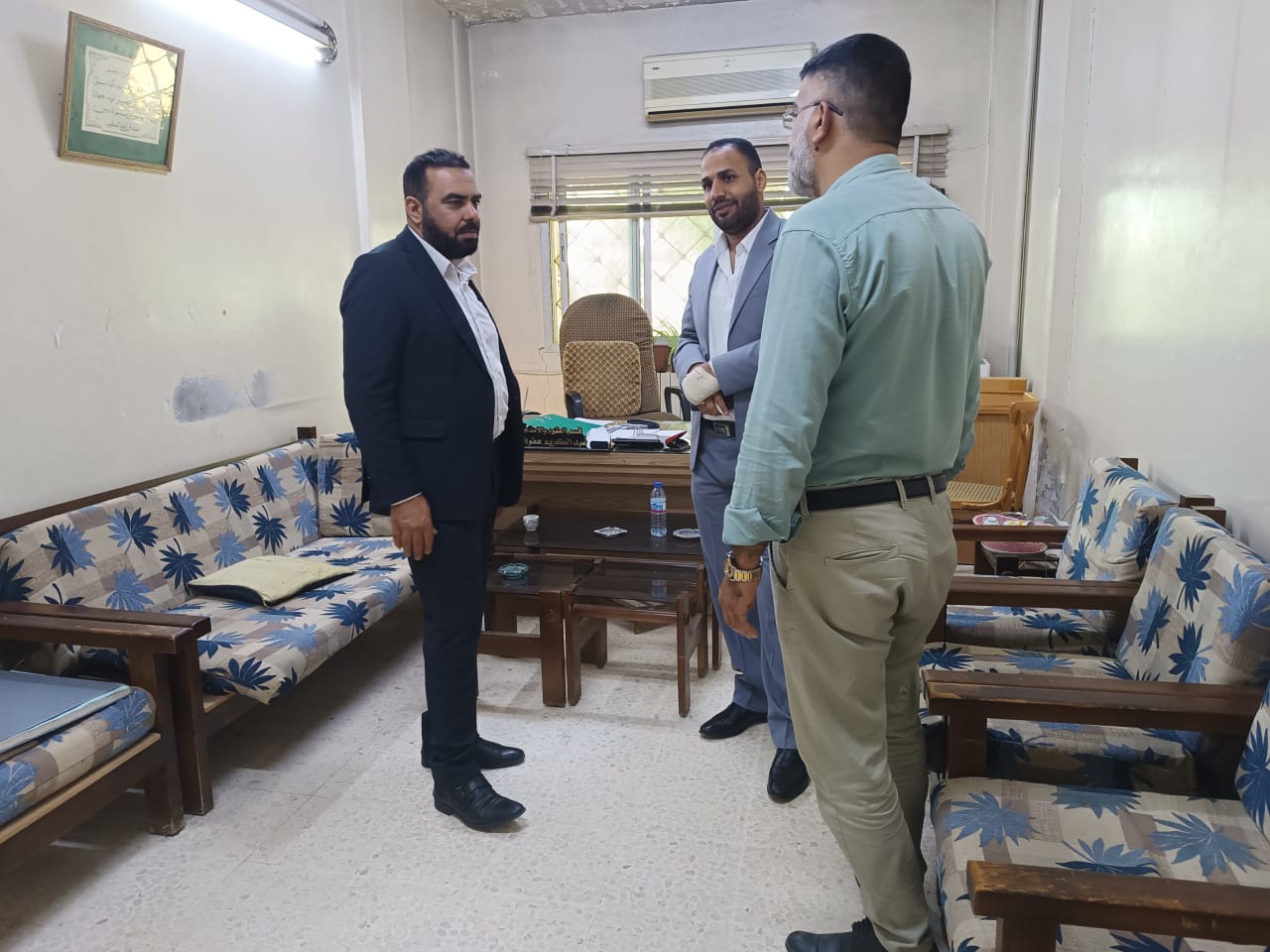 معاون مدير عام الهيئة العامة للموارد المائية يزور مديرية الموارد المائية بحماة ويطلع على واقع  والدوائر في المديرية