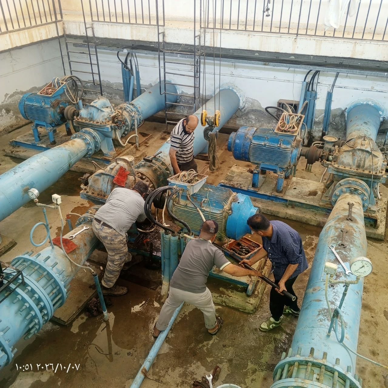 مديرية الموارد المائية بالرقة تواصل  تنفيذ أعمال الصيانة والتأهيل 